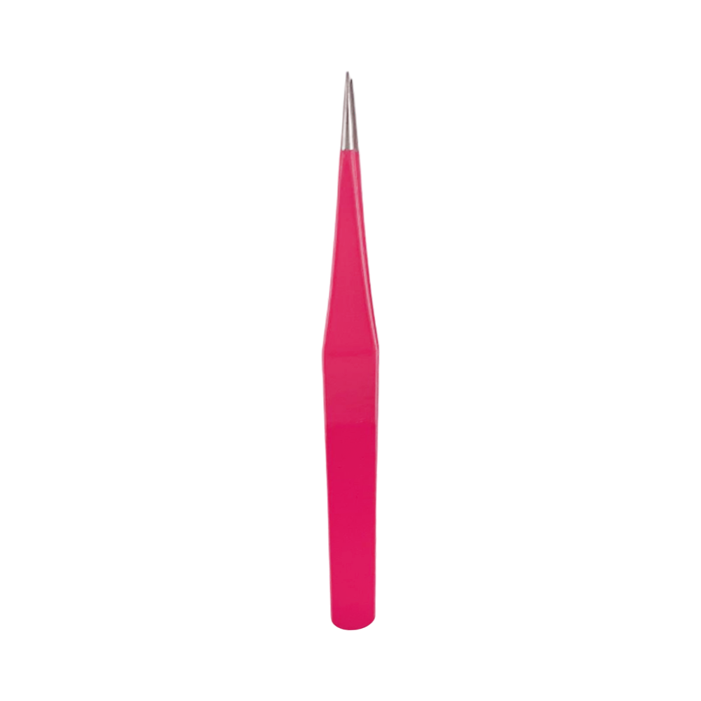 Pinça Rosa  Ponta Fina Metal (12 UN)- DF103-AC2902-1