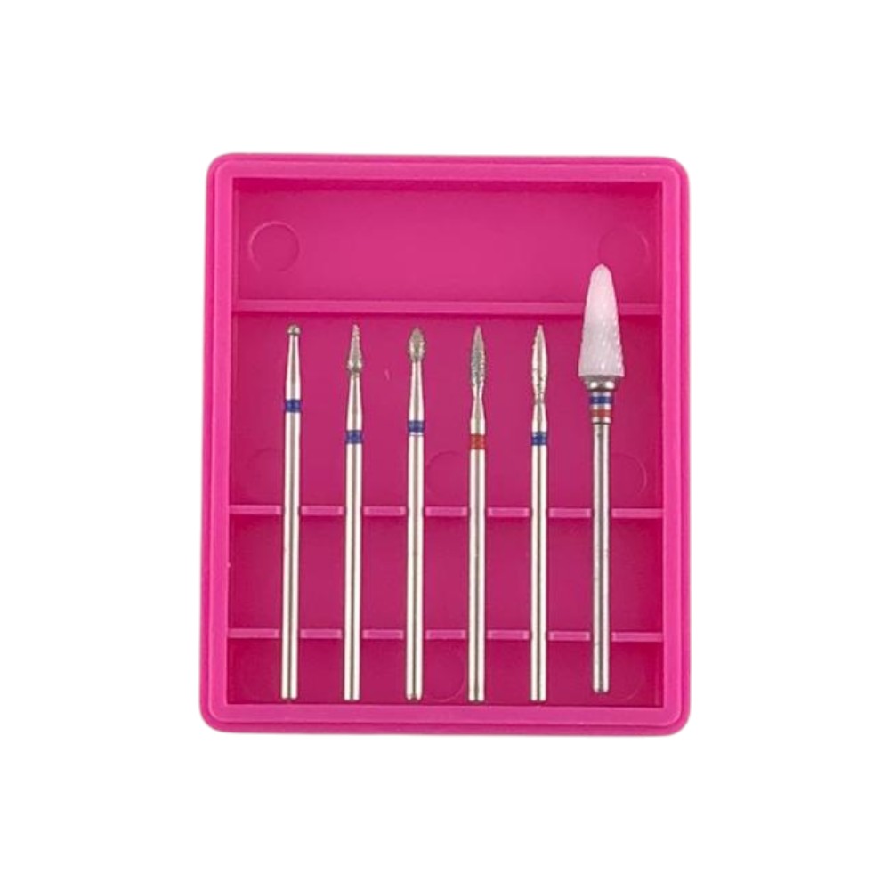 Kit de broca metal + cerâmica 8# para unha em gel DF103-DA27