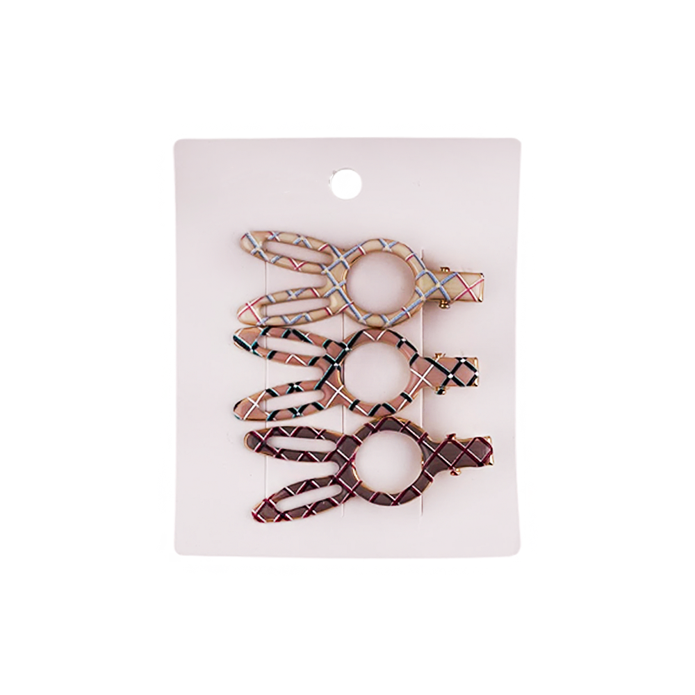 Presilha para Cabelo Coelho Estampada Delicada - DF404-PR1610-2