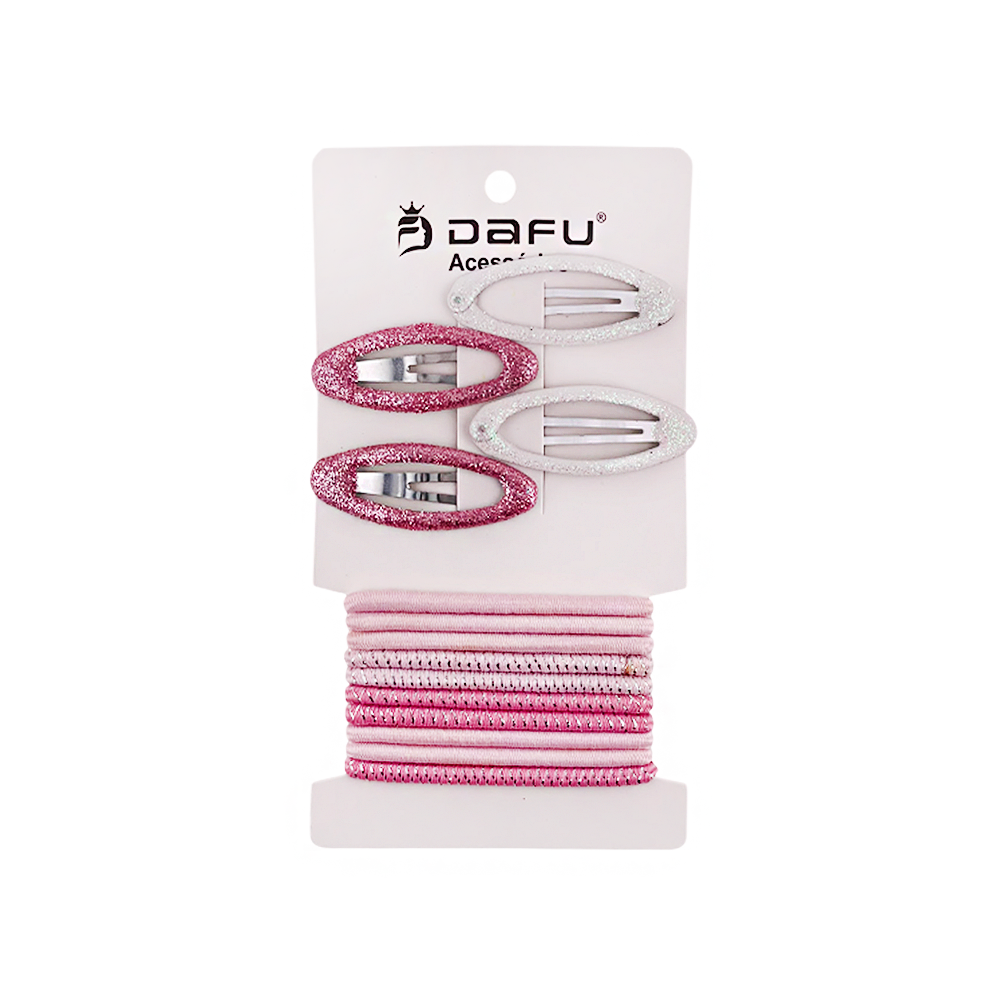 Presilha + Rabico para Cabelo com Glitter -