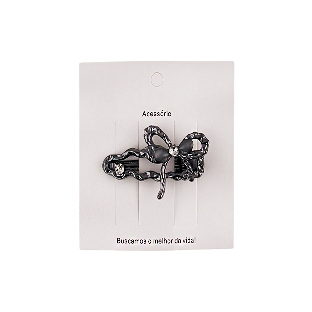 Presilha para Cabelo Laço com Pedraria - DF415-PR2104-2