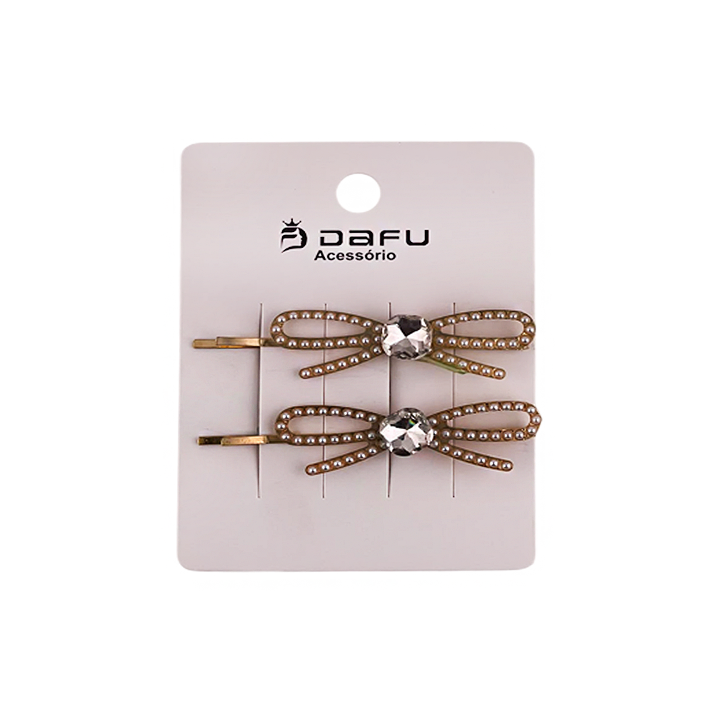 Grampo para Cabelo Laço com Pedraria - DF416-PR3803-1