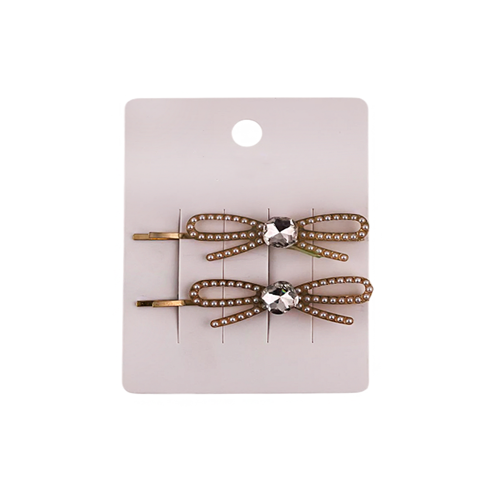 Grampo para Cabelo Laço com Pedraria - DF416-PR3803-1