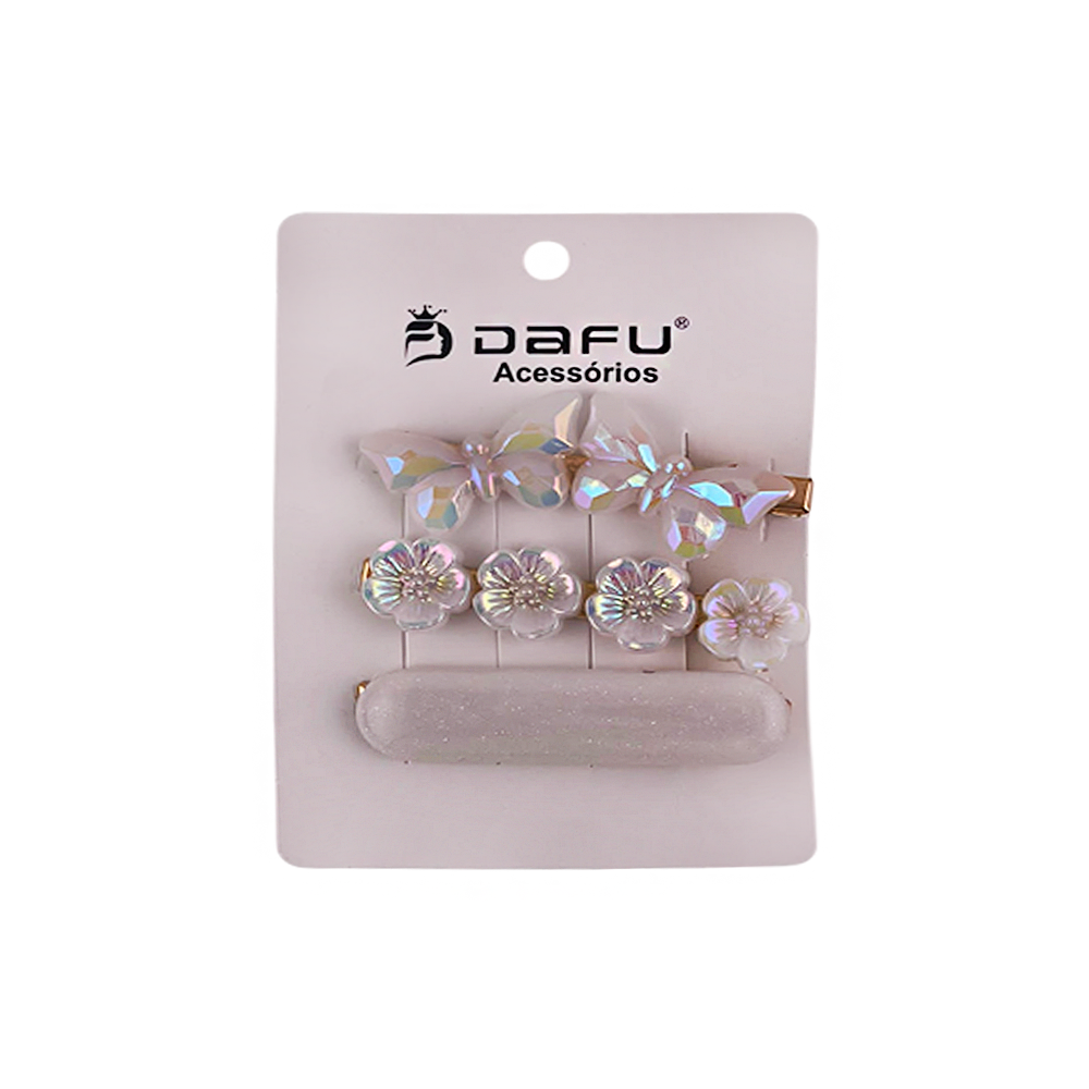 Presilha para Cabelo Borboleta Flor Delicado - DF419-PR1416-10