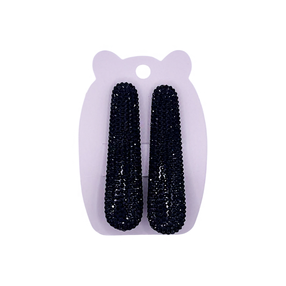 Presilha para Cabelo Preto Brilhoso - DF420-PR0106-2