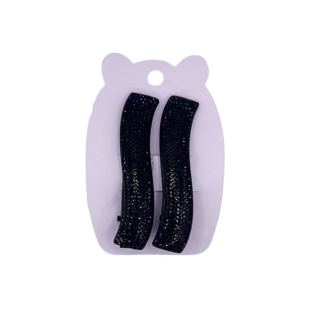 Presilha para Cabelo Preto Brilhoso - DF420-PR0106-3