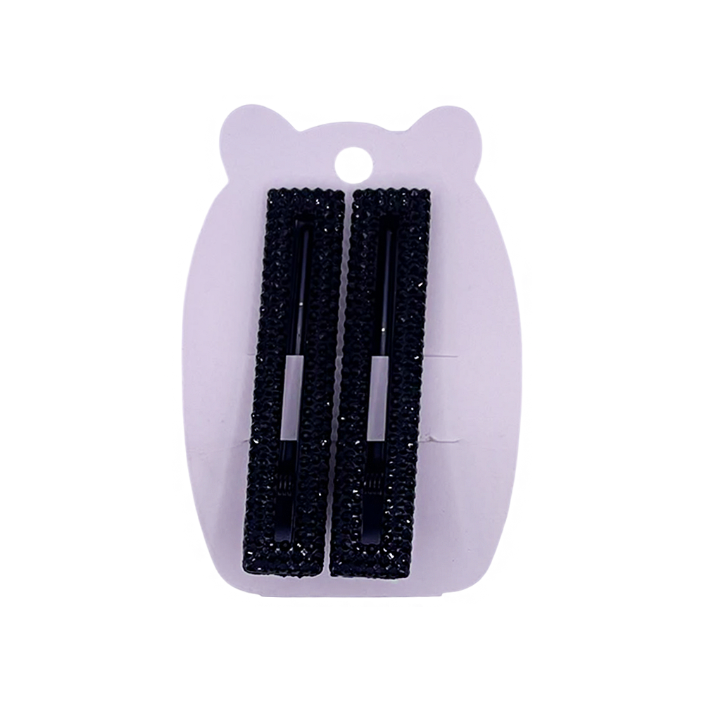 Presilha para Cabelo Preto Brilhoso - DF420-PR0106-4