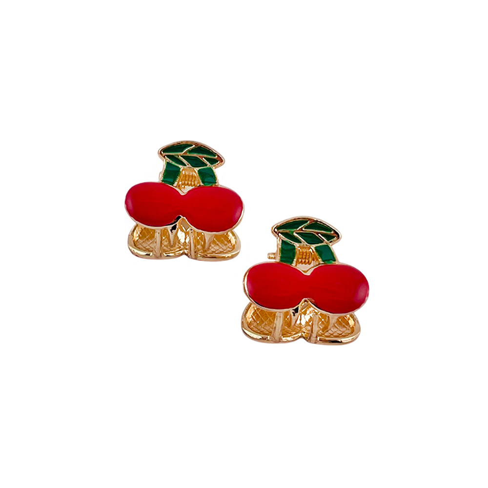 Piranha para Cabelo Cereja Dourado - DF428-PR1402-1