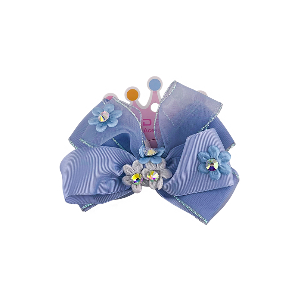 Laço para Cabelo Florzinha Delicado com Pedra - DF461-PR181