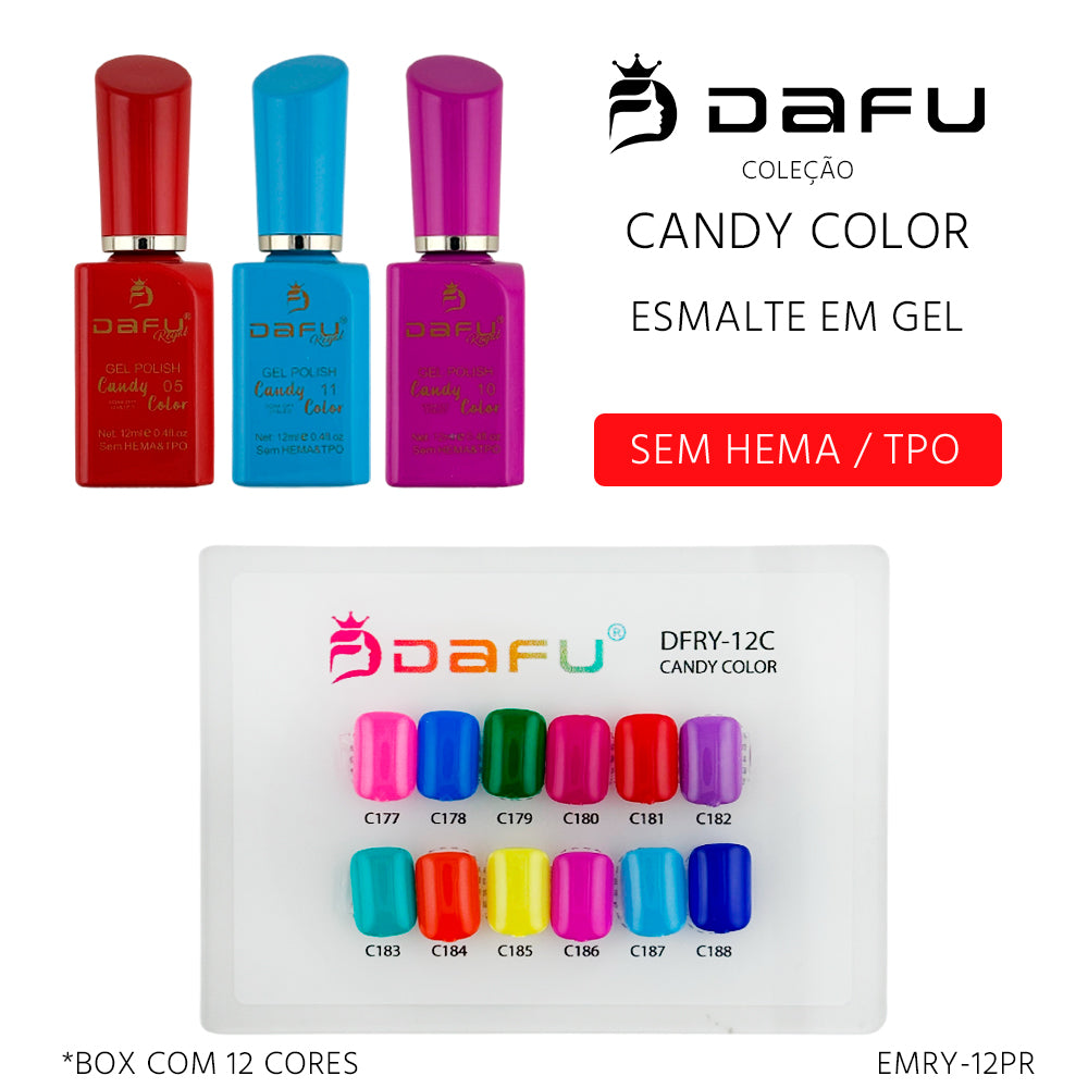Esmalte em Gel Candy Color 12 cores - EMRY-12C