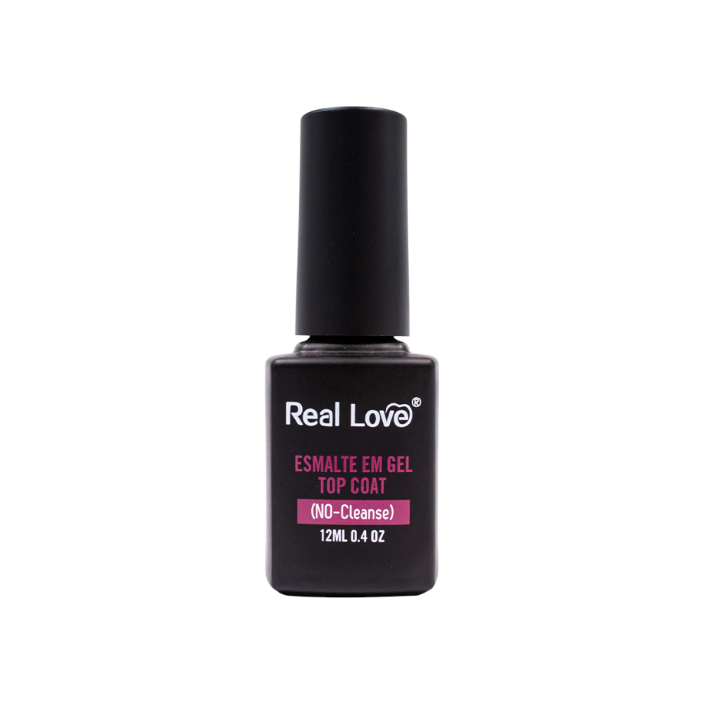 Esmalte em Gel Top Coat NO-Cleanse - Real Love - GEL-04