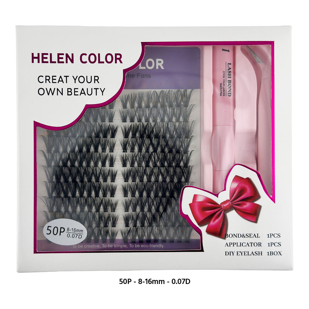 Cilios Tufo 50P 0.07D 8-16MM (10 UN) - HCJM-1226-10