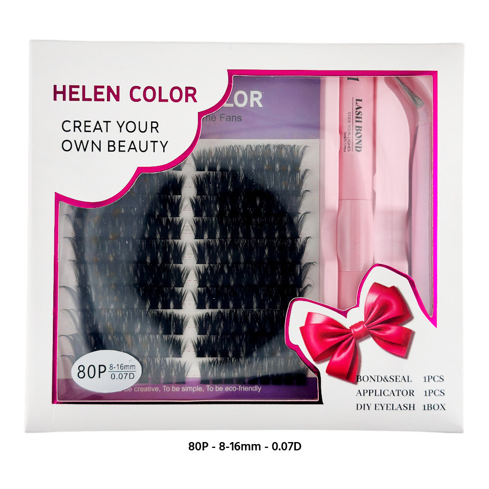 Cílios Tufo 80P 0.07D 8-16MM - (10 UN) - HCJM-1229-10