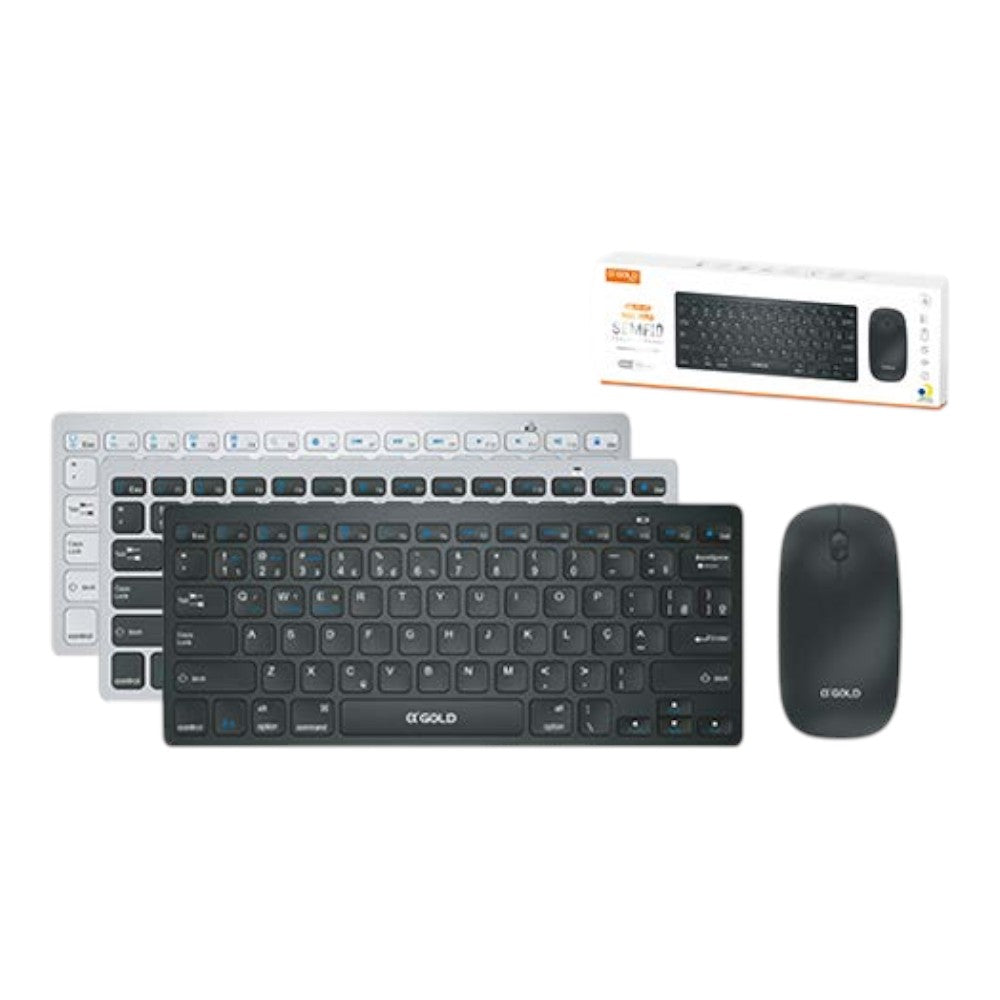 Kit teclado e mouse sem fio TCD-02A