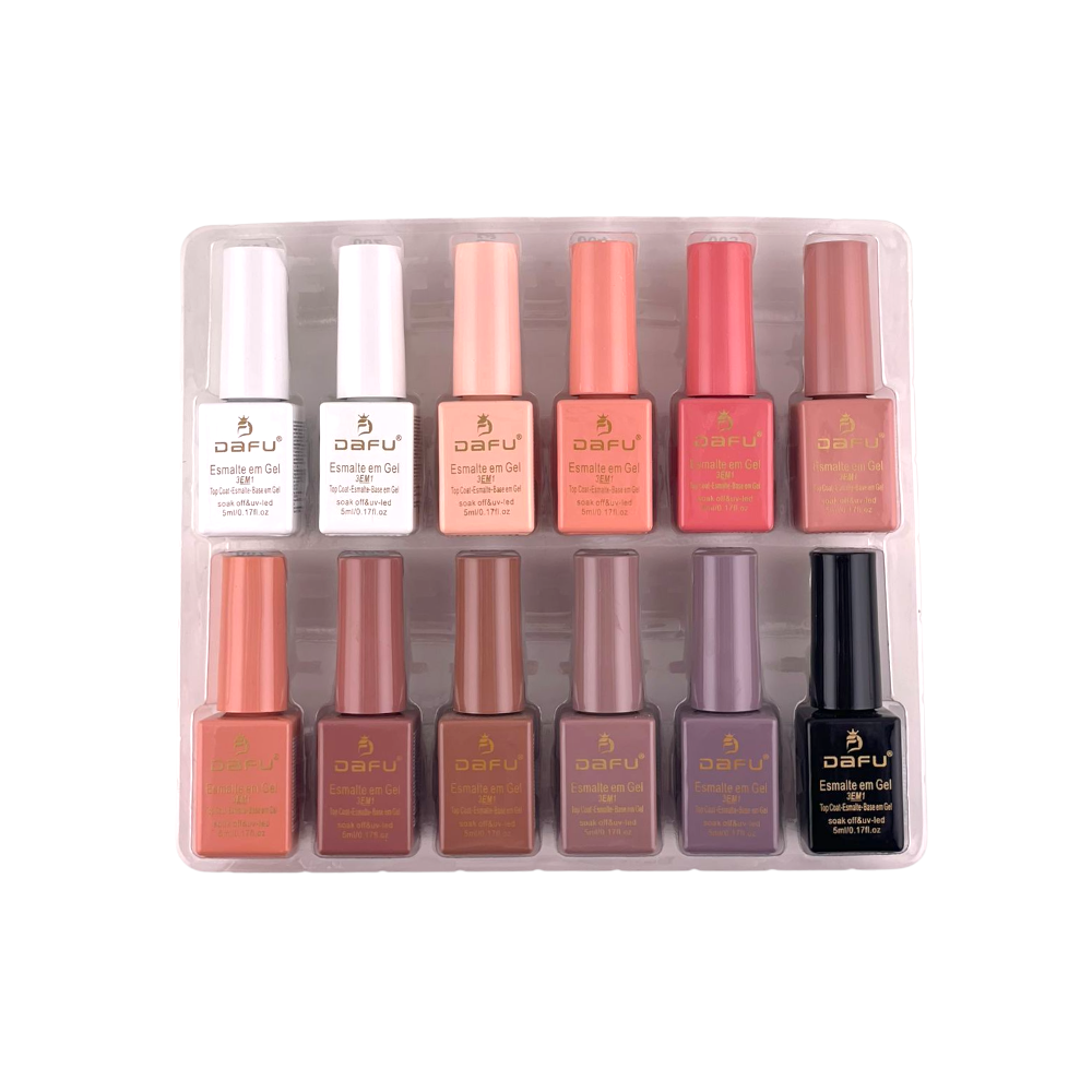Esmalte em Gel 3 em 1 - 5ml - (12 cores) - DF-ONE12-N