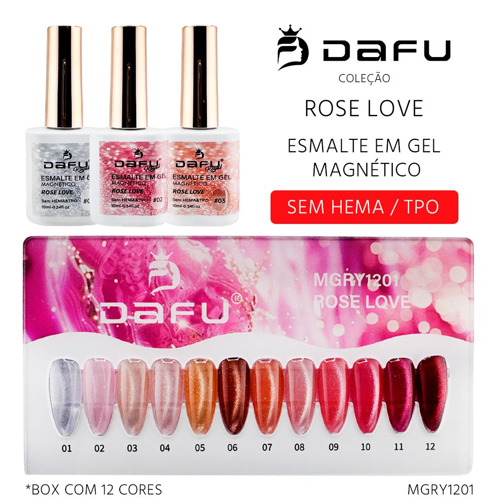 Esmalte em Gel Rose Love - (12 cores) - MGRY1201