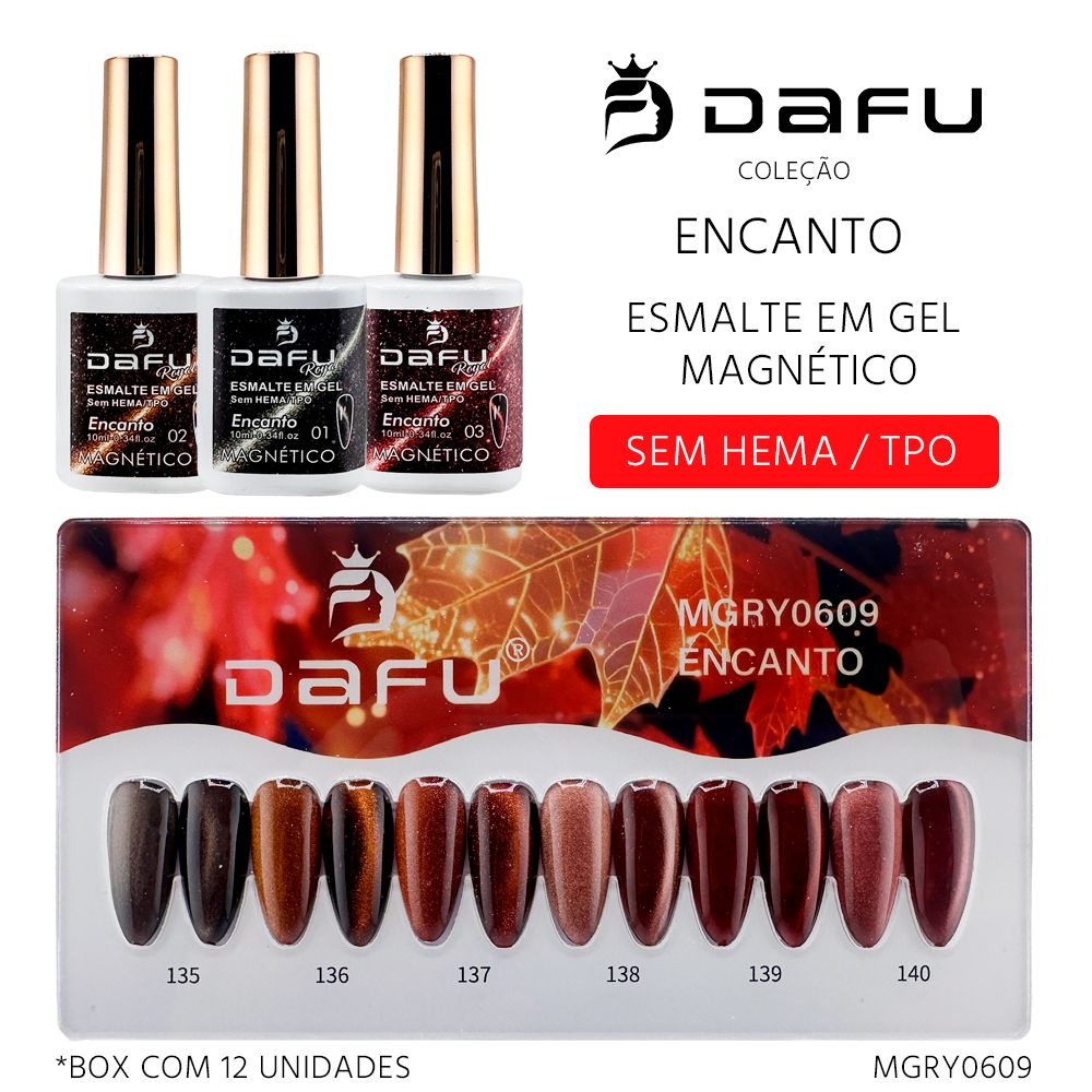 Esmalte em Gel Encanto Magnético -  (6 cores) - MGRY0609