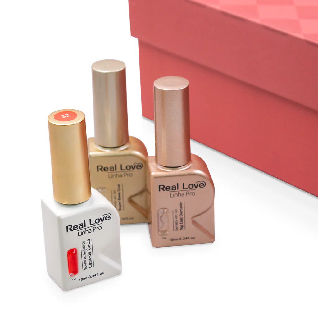Kit Esmalte em Gel Linha Camada Unica + Preparadores - GEL-KIT60