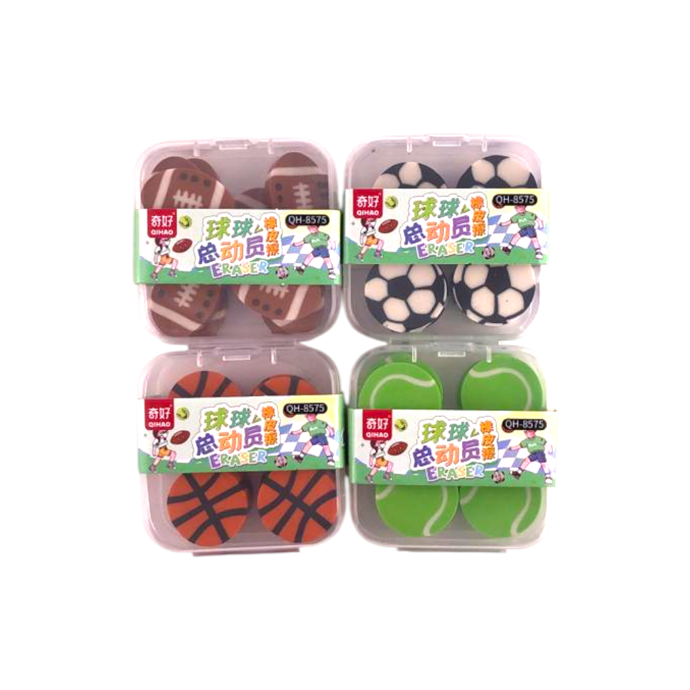 Borracha Escolar - 12 Unid - QH-8575